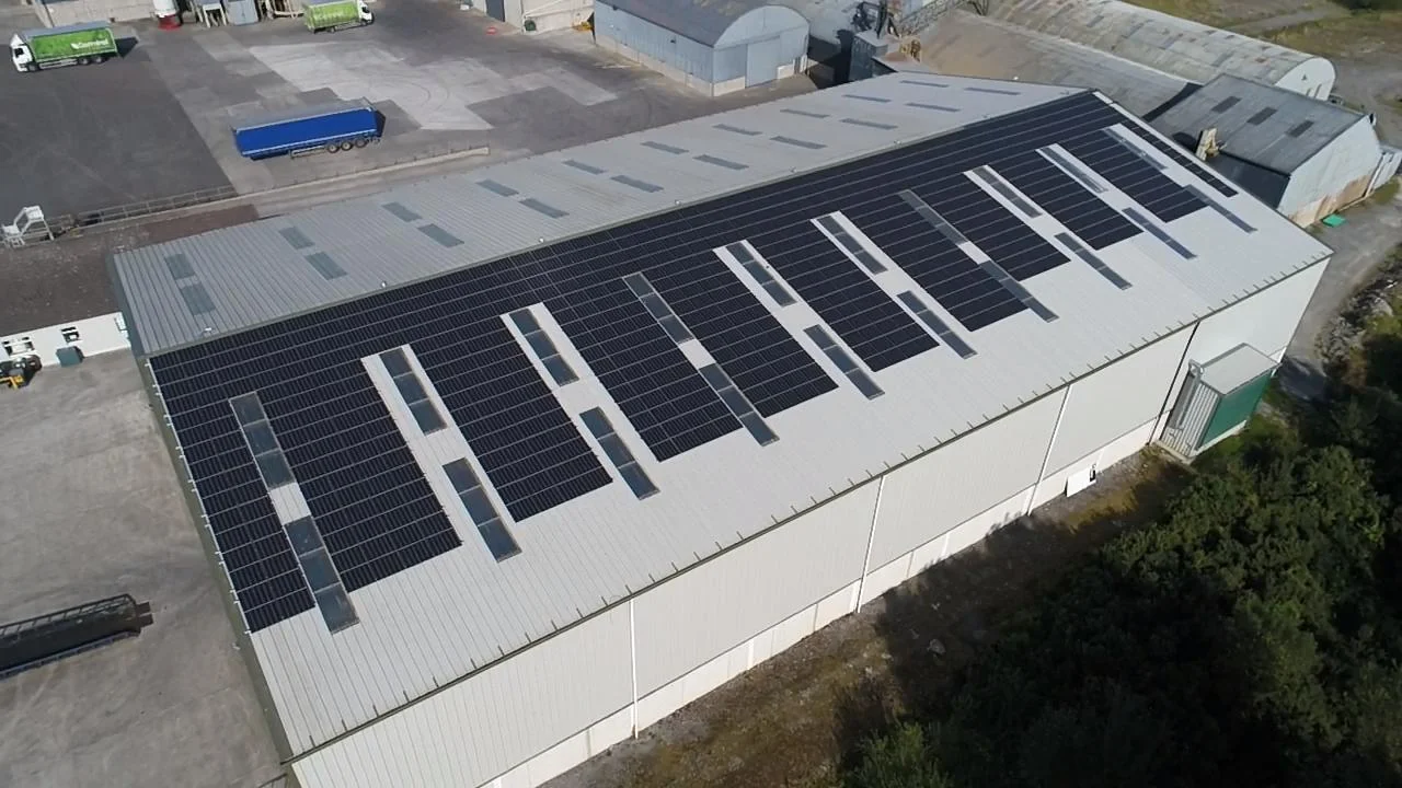 Commercial rooftop solar in Thurles, Co. Tipperary