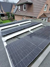 Black solar panels on an Irish home