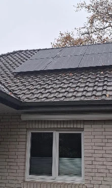 Black solar panels on an Irish home