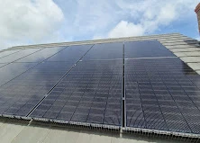 Black solar panels on an Irish home