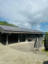 Black solar panels on an Irish home
